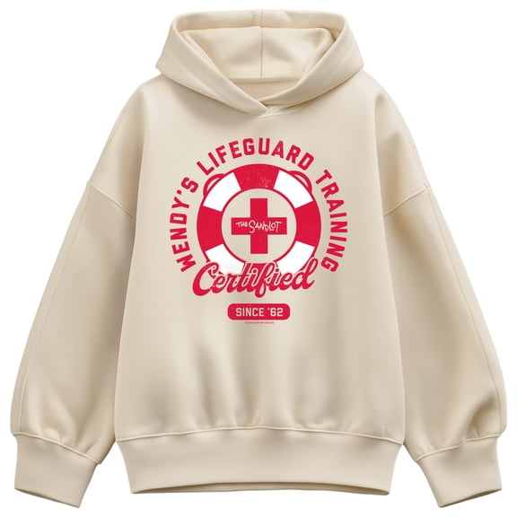 The Sandlot - Wendys Lifeguard Training - Ladies Oversized Fleece Hoodie Sweatshirt