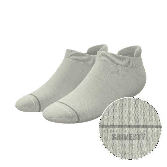 The Sandstorm - Shinesty Plain Tan Heel Hammock Ankle Socks  Large