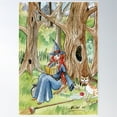 thumbnail image 1 of The Sandwich Thief - Cat Poster Wall Art, Modern Wall Decor For Living Room Bedroom, 16x24 UNFRAMED, 1 of 3