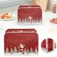 thumbnail image 1 of The Santa Claus Printed Toaster Cover for Anti-Dust & Fingerprint, Snowflake Print Covers, Kitchen Microwave Decor Accessories, 1 of 6