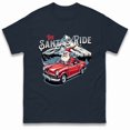 thumbnail image 1 of The Santas Ride Christmas T Shirt,Navy Color,Size 2XL, 1 of 5