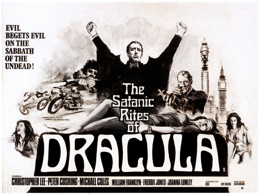 The Satanic Rites Of Dracula Canvas Art - (28 x 22)
