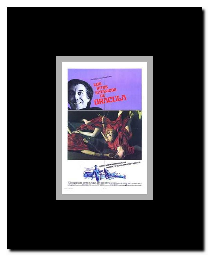 The Satanic Rites of Dracula Framed Movie Poster