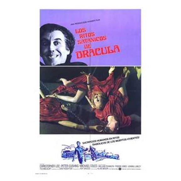 The Satanic Rites of Dracula Movie Poster - 11 x 17 in.