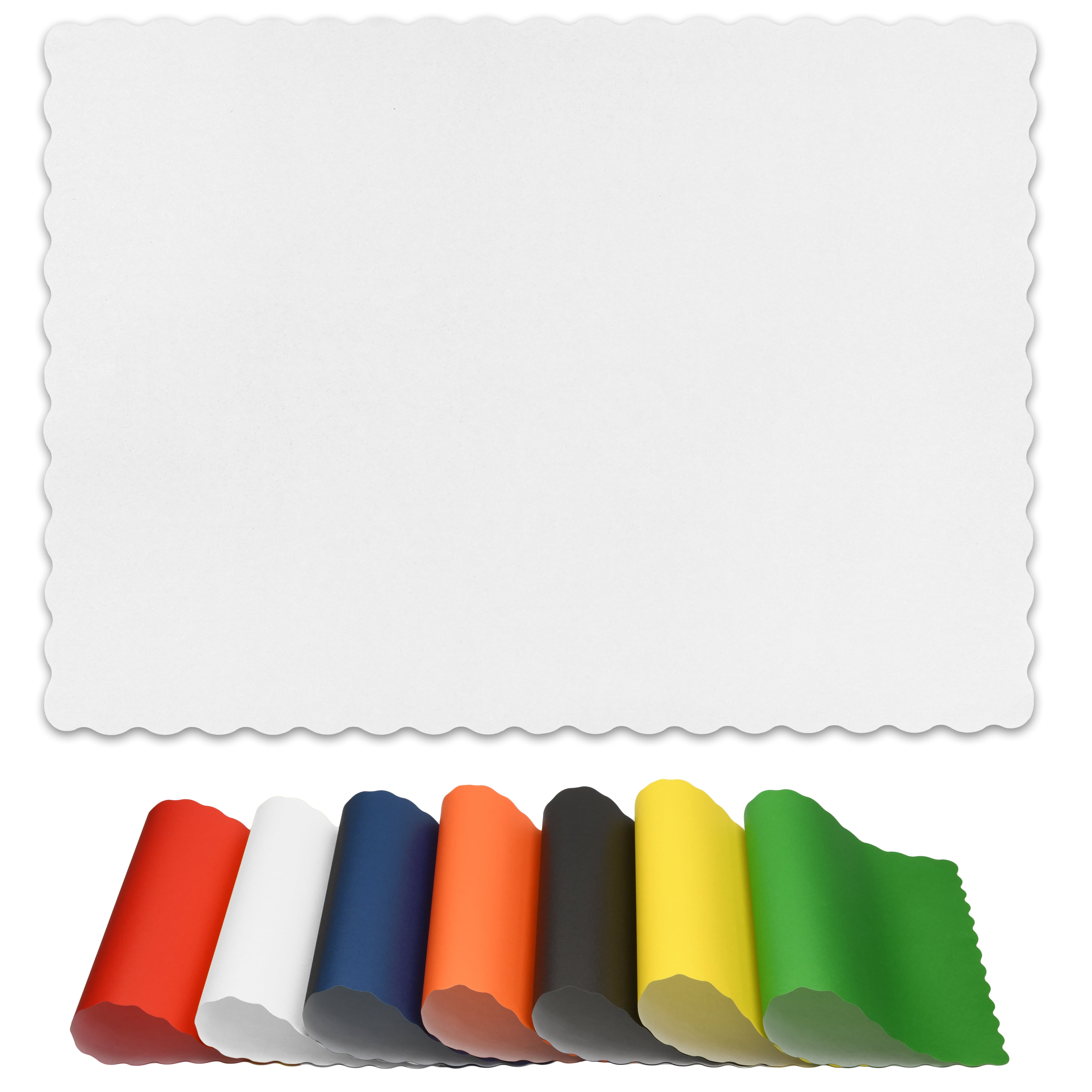The Scalloped Placemats Paper Placemats for Dining Table, Scalloped ...