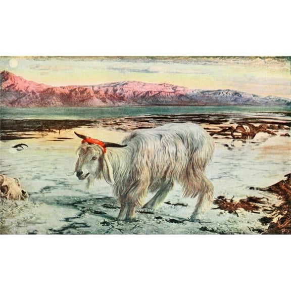 The Scapegoat Holman Hunt 1908 Poster Print by  William Holman Hunt
