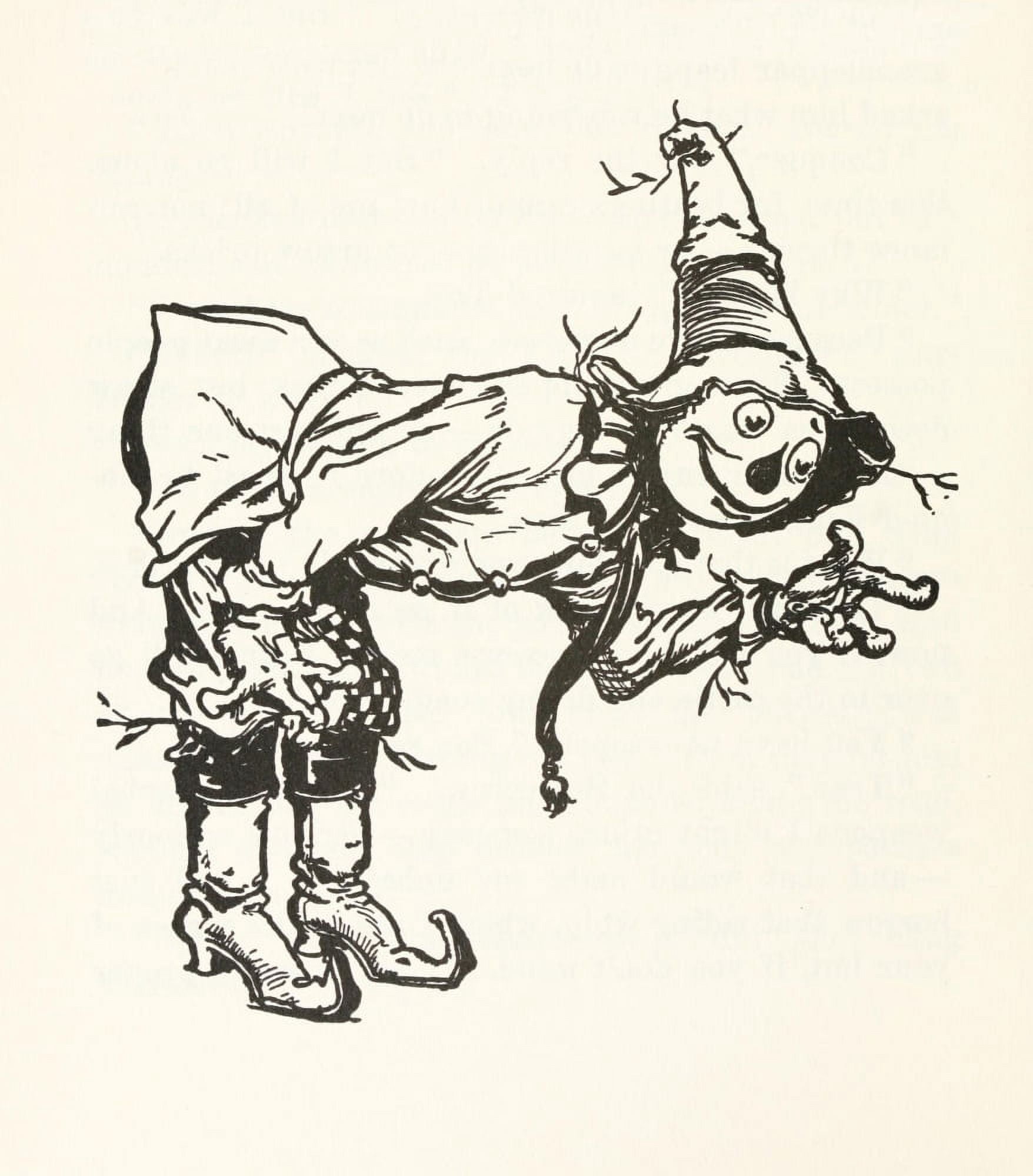 The Scarecrow of Oz 1915 Scarecrow 3 Canvas Art - John R Neill (18 x 24)