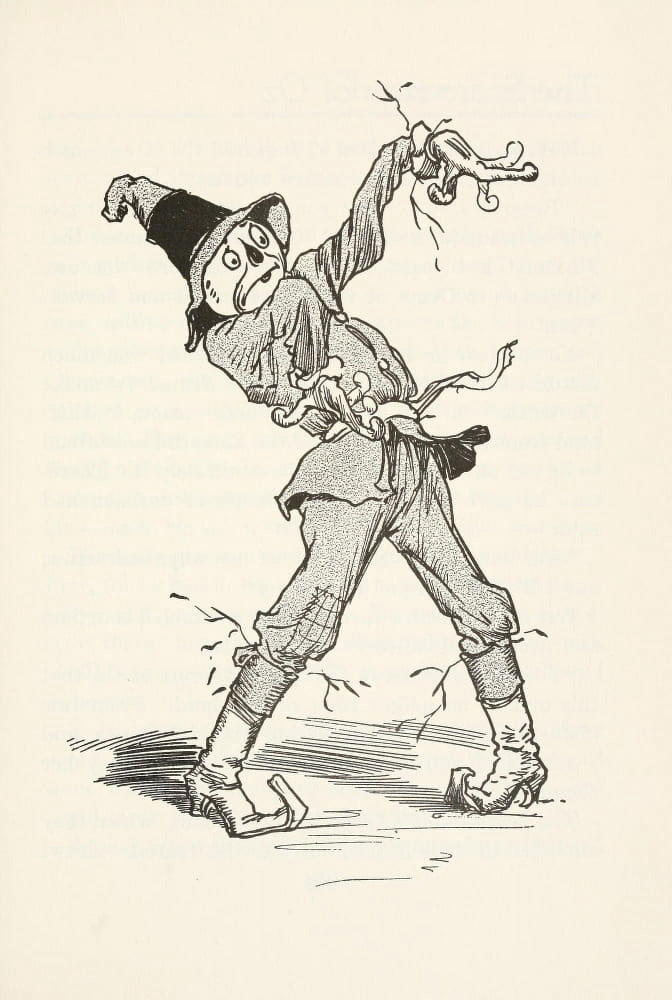 The Scarecrow of Oz 1915 Scarecrow 4 Canvas Art - John R Neill (18 x 24)