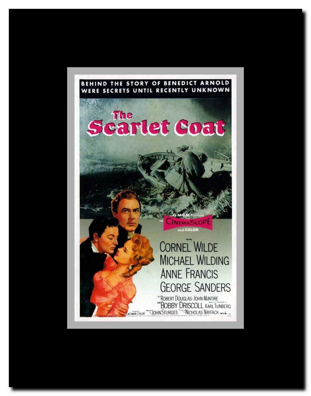 The Scarlet Coat Framed Movie Poster