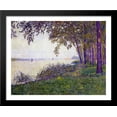 thumbnail image 1 of The Schelde Upstream from Antwerp After Fog 34x28 Large Black Wood Framed Print Art by Theo van Rysselberghe, 1 of 2