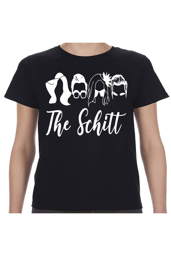 The Schitt Character Outlines Black Unisex Shirt-Unisex Large