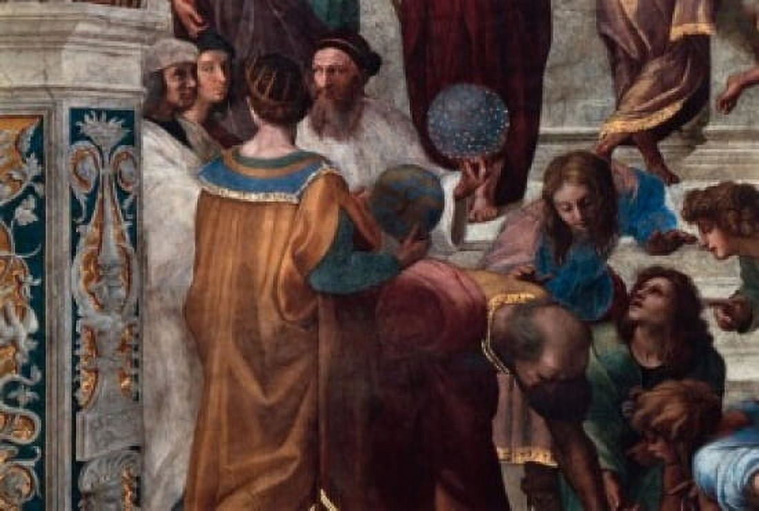 The School of Athens (Detail) c 150911 Fresco Raphael (1483-1520Italian) Vatican Museums and Galleries Rome Canvas Art - Raphael (18 x 24)
