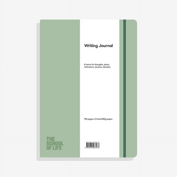 The School of Life Writing Journal - Sage (Hardcover)