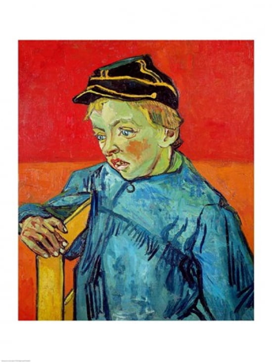 The Schoolboy Canvas Art - Vincent Van Gogh (18 x 24)