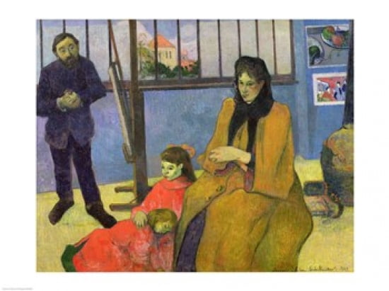 The Schuffenecker Family Canvas Art - Paul Gauguin (24 x 18)