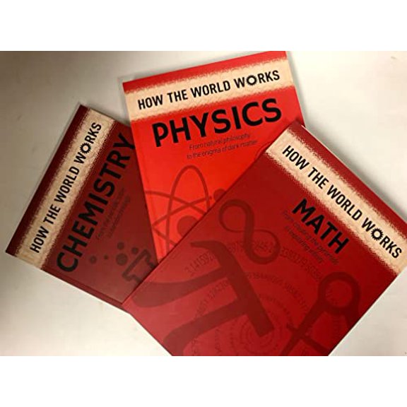 Pre-Owned How the World Works: the Science Collection. Math, Physics, Chemistry 3 volume set. Paperback