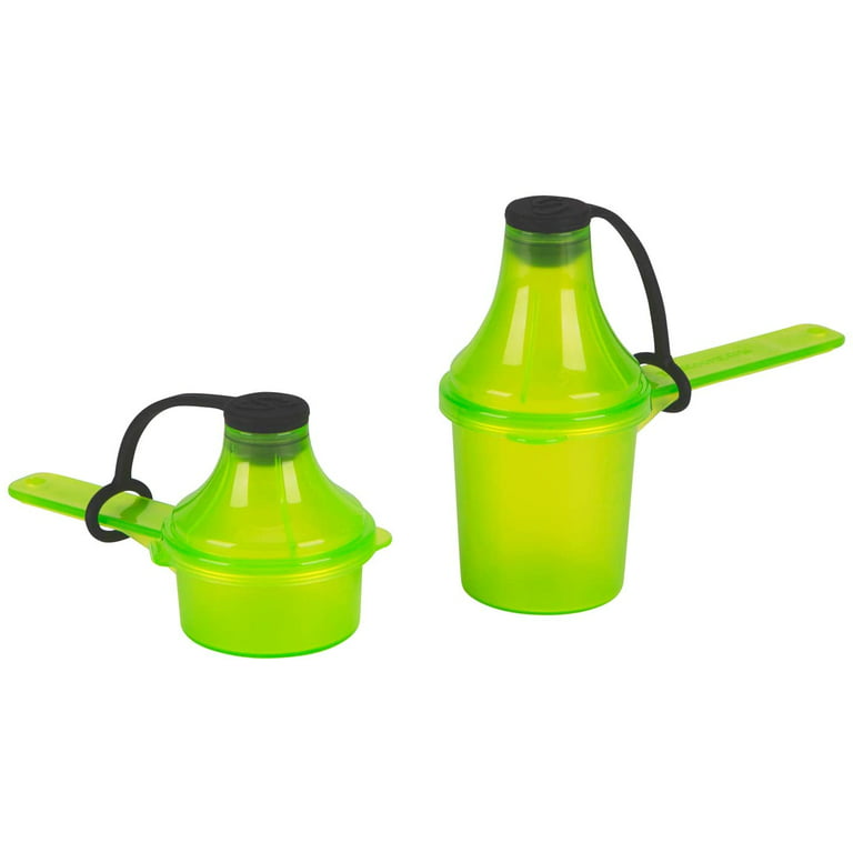 Small & Large 2-Pack Portable Protein Supplement Funnels, Great for  Pre-Workout, BCAA's, and Protein Powder. Easy & Mess Free Container for  Workout