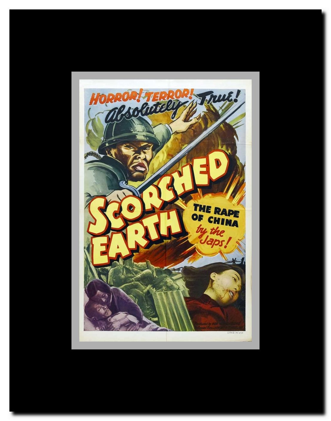 The Scorched Earth Framed Movie Poster