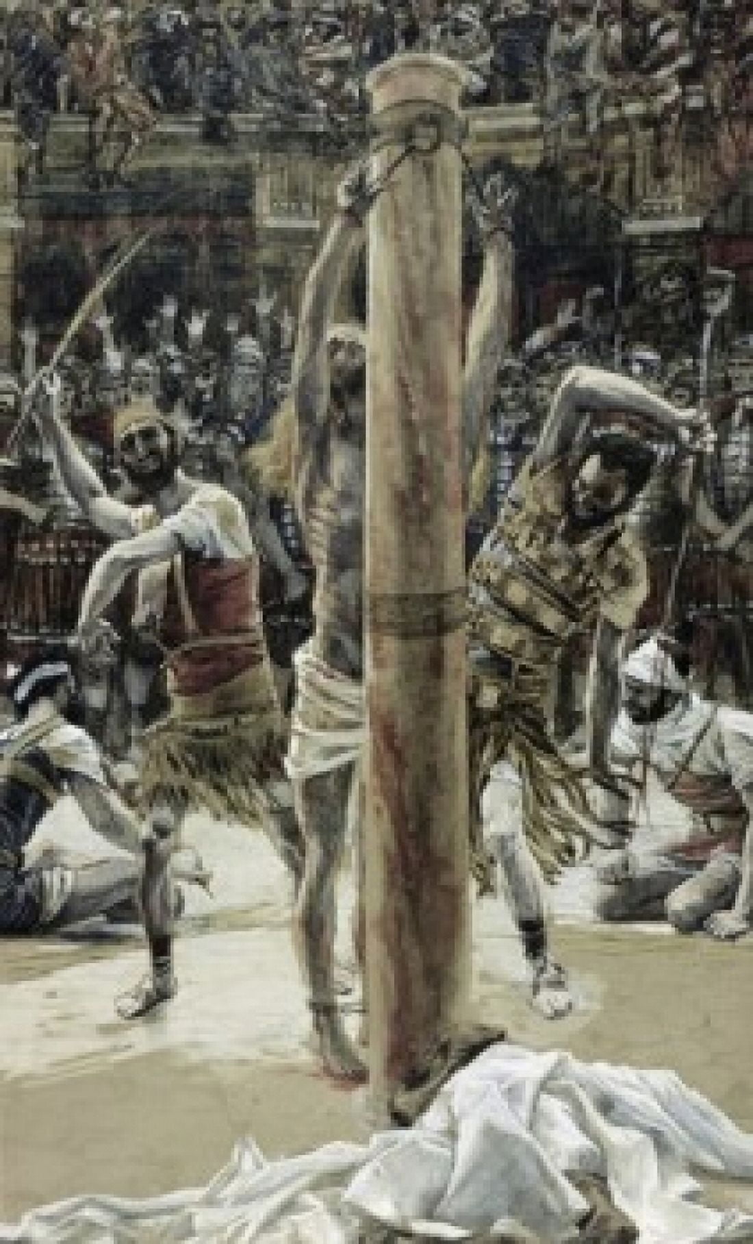 The Scourging of the Back James Tissot (1836-1902 French) Canvas Art - James Tissot (24 x 36)