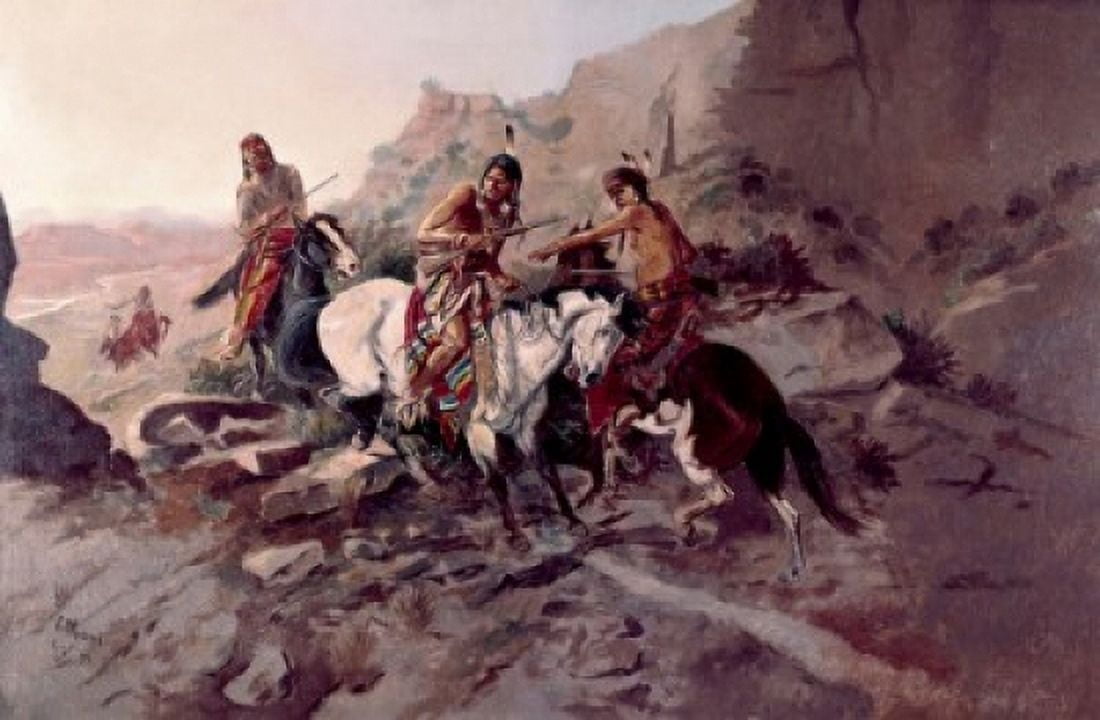 The Scout Charles Marion Russell (1865-1926American) Canvas Art - Charles Marion Russell (18 x 24)