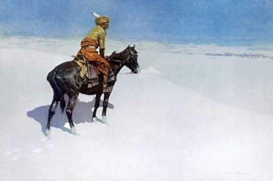 The Scout Friends or Enemies Canvas Art - Frederic Remington (12 x 18)