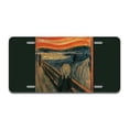thumbnail image 1 of The Scream Aluminum License Plate| License Plate 12" X 6" Fits Any Car, Truck, SUV, RV, or Trailer | Made in The USA, 1 of 3
