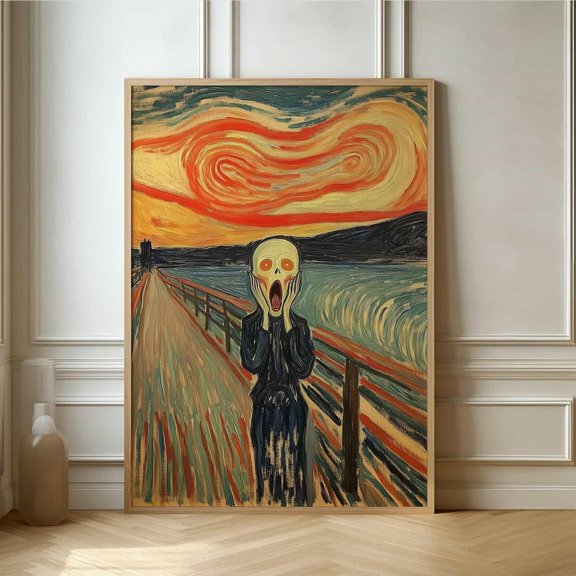 The Scream Art Print Classic Expressionism For Home Decor