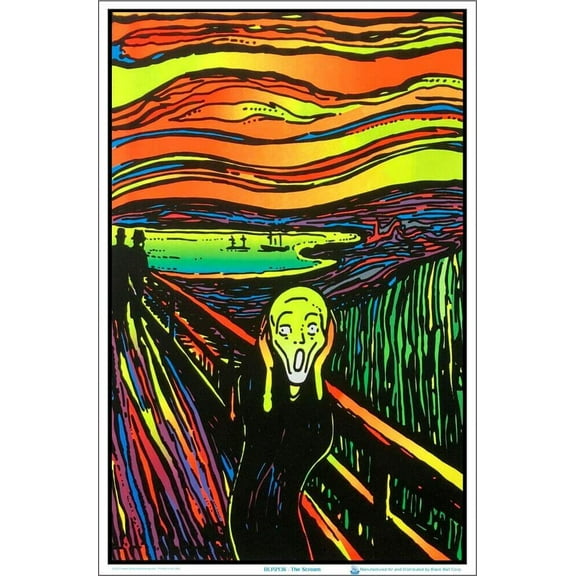 The Scream Blacklight Poster 23.5" x 35.5" - Laminated