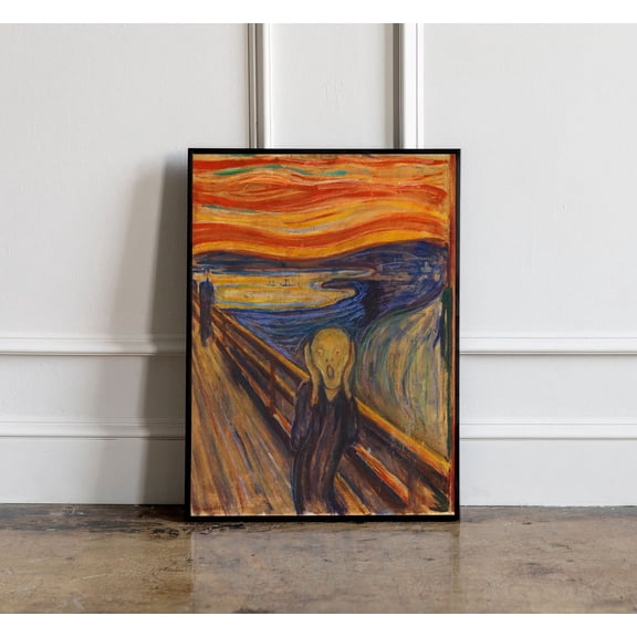 The Scream By Edvard Munch Print Edvard Munch Poster Wall Decor Eclectic Wall Art Colorful Wall Art Vintage Decor