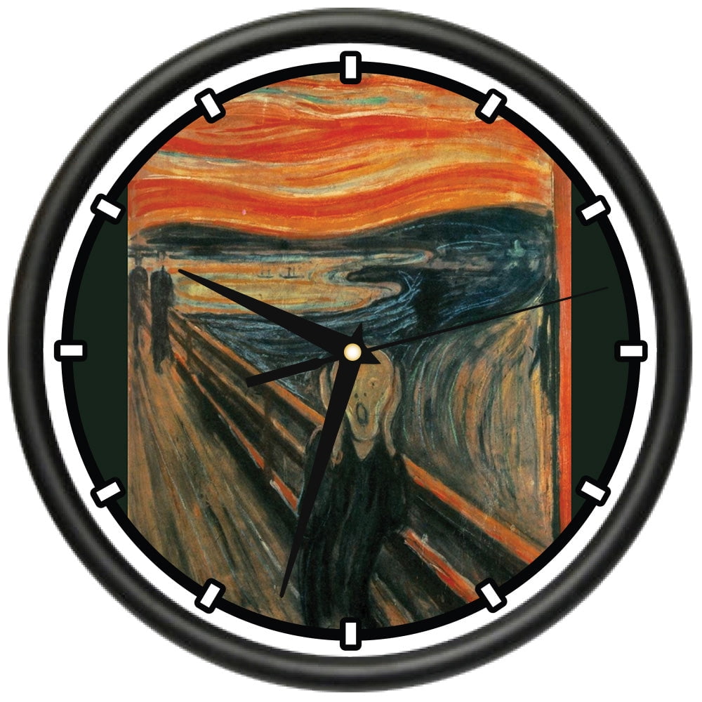Scream Clock Image The Scream Design Wall Clock | Precision Quartz Movement | Décor For ...