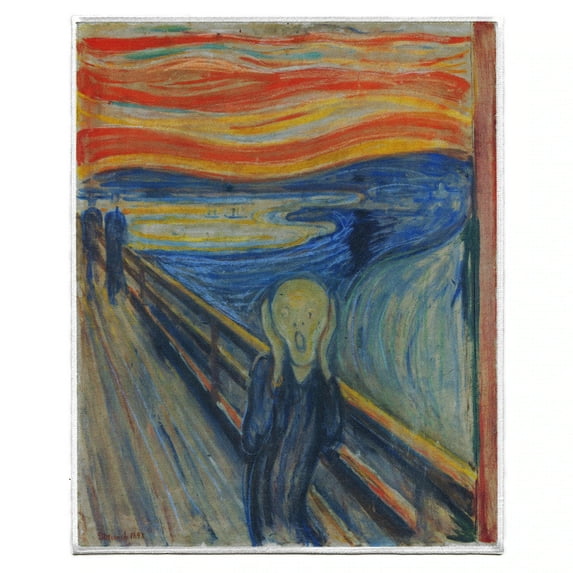 The Scream Edvard Munch Back Patch FotoPatch Famous Painting XL Embroidered Iron On