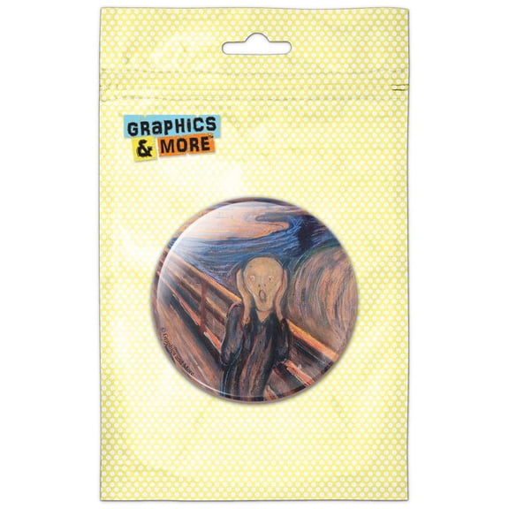 The Scream Edward Munch Refrigerator Button Magnet