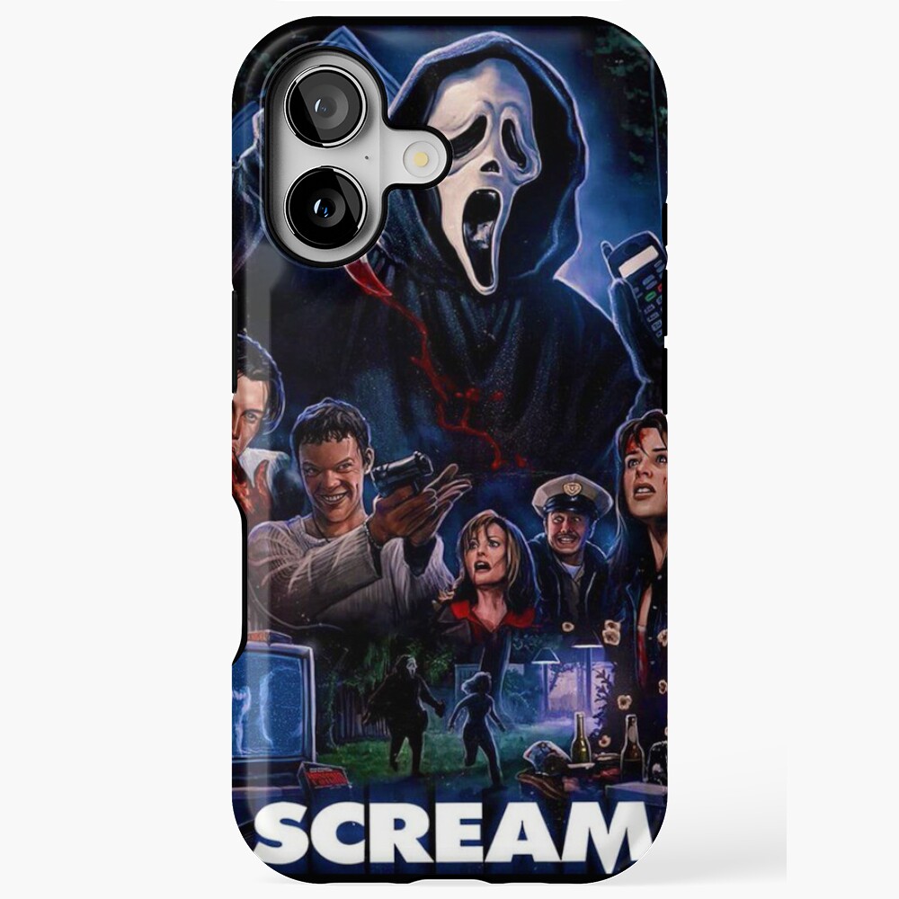 Case Scream The Scream Movie Poster Classic Horror Slasher Film Tribute Artwork ...