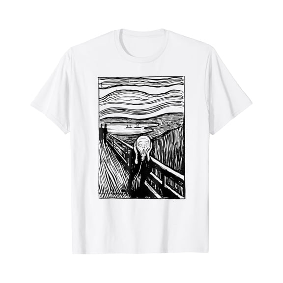 The Scream T-Shirt Fine Art Vintage Graphic Tee
