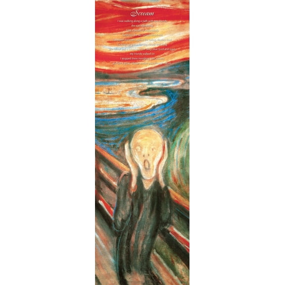The Scream by Edvard Munch Laminated Poster (12.5 x 36.5)