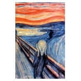thumbnail image 1 of The Scream by Edvard Munch Wall Poster, 14.725" x 22.375" Framed, 1 of 6
