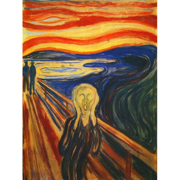 The Scream by Munch - CANVAS OR FINE PRINT WALL ART