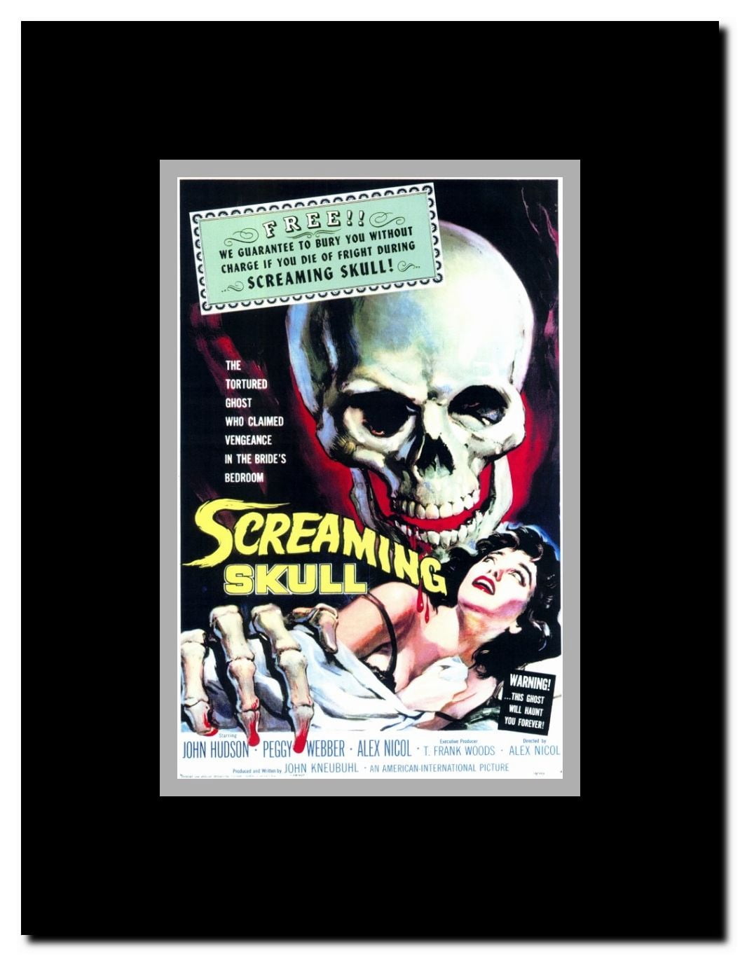 The Screaming Skull Framed Movie Poster