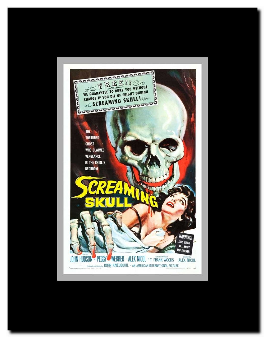 The Screaming Skull Framed Movie Poster