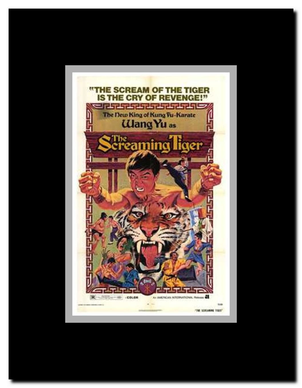 The Screaming Tiger Framed Movie Poster
