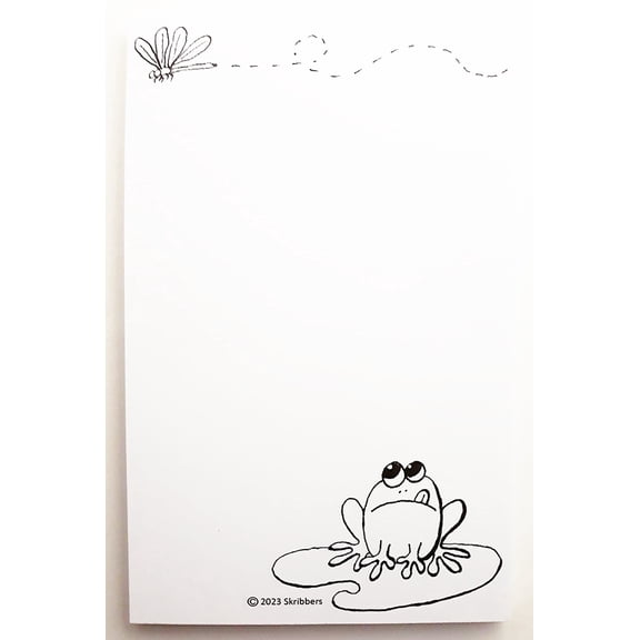 The ScribblePad. Funny Notepads Printed on Recycled Paper. Choose from 12 Smile Inducing Varieties. Frog.