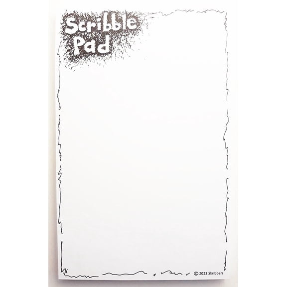 The ScribblePad. Fun Notepads Printed on Recycled Paper. Choose from 12 Smile Inducing Varieties. Scribble.