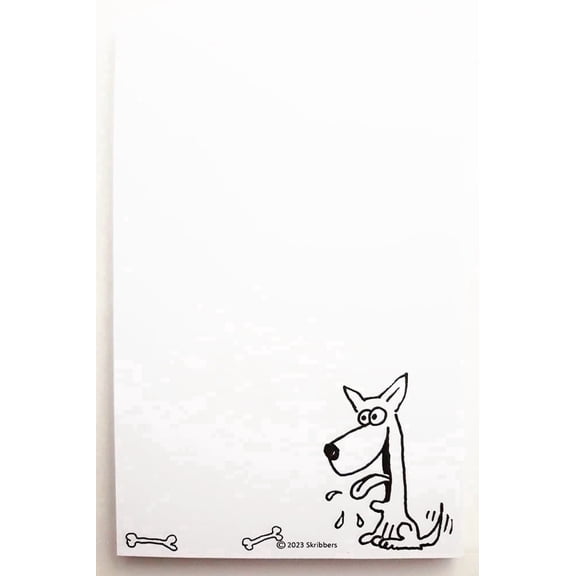 The ScribblePad. Fun Notepads Printed on Recycled Paper. Choose from 12 Smile Inducing Varieties. Dog.