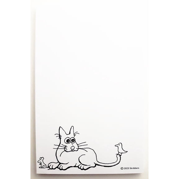 The ScribblePad. Fun Notepads Printed on Recycled Paper. Choose from 12 Smile Inducing Varieties. Cat.