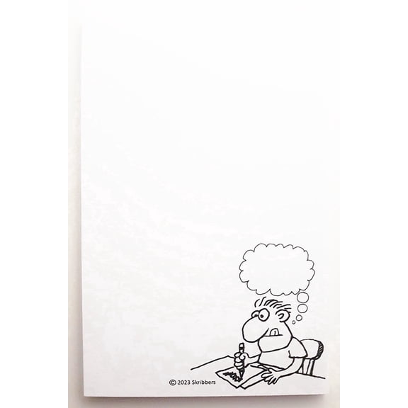 The ScribblePad. Fun Notepads Printed on Recycled Paper. Drawing a Blank.