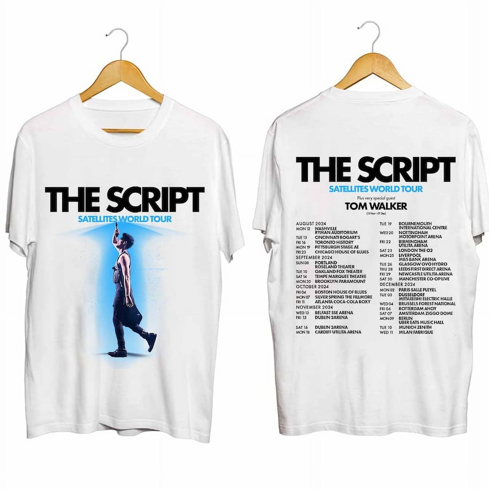 The Script Satellites World Tour 2024 Shirt, The Script Band Fan