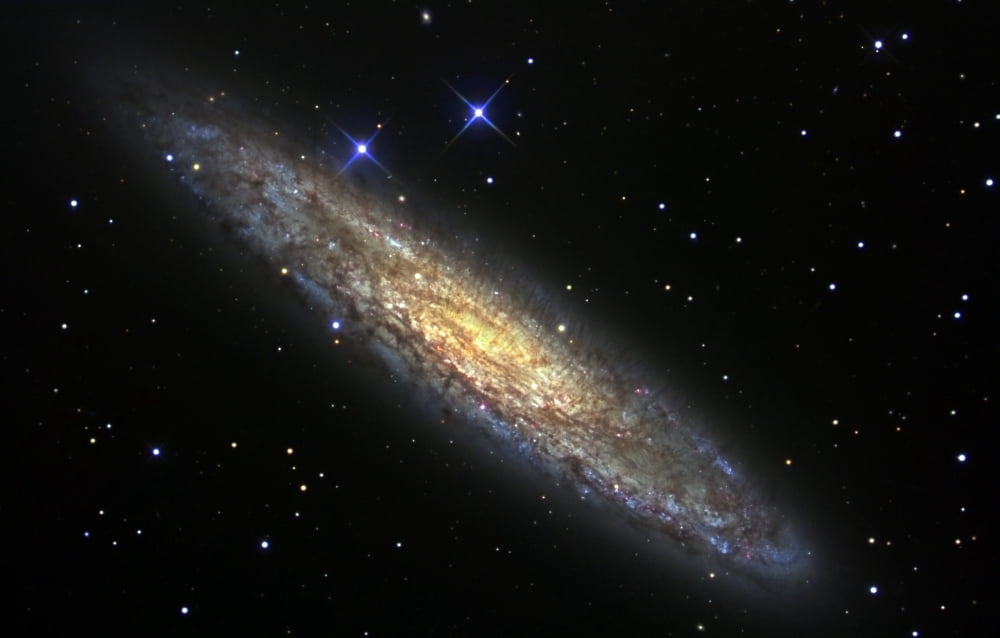 The Sculptor Galaxy Canvas Art - R Jay GaBanyStocktrek Images (35 x 22)