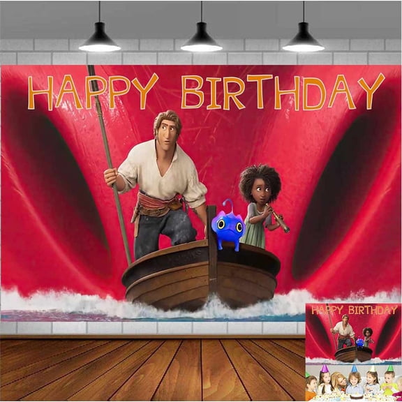 The Sea Beast Backdrop Banner Party Supplies Poster Movie Theme Background for Photography Kids Birthday Decorations