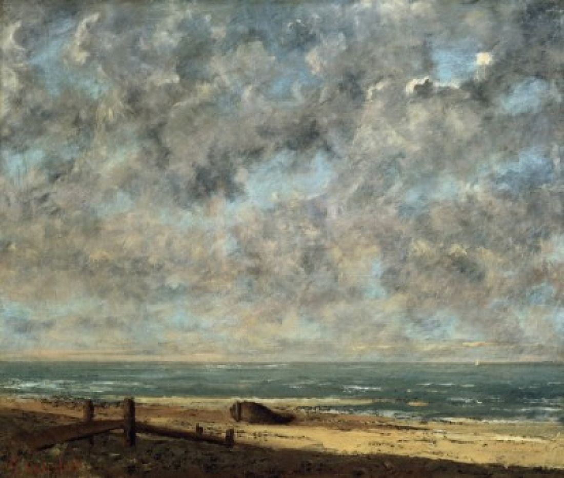 The Sea Gustave Courbet (1819-1877 French) Musee des Beaux-Arts Caen France Canvas Art - Gustave Courbet (18 x 24)