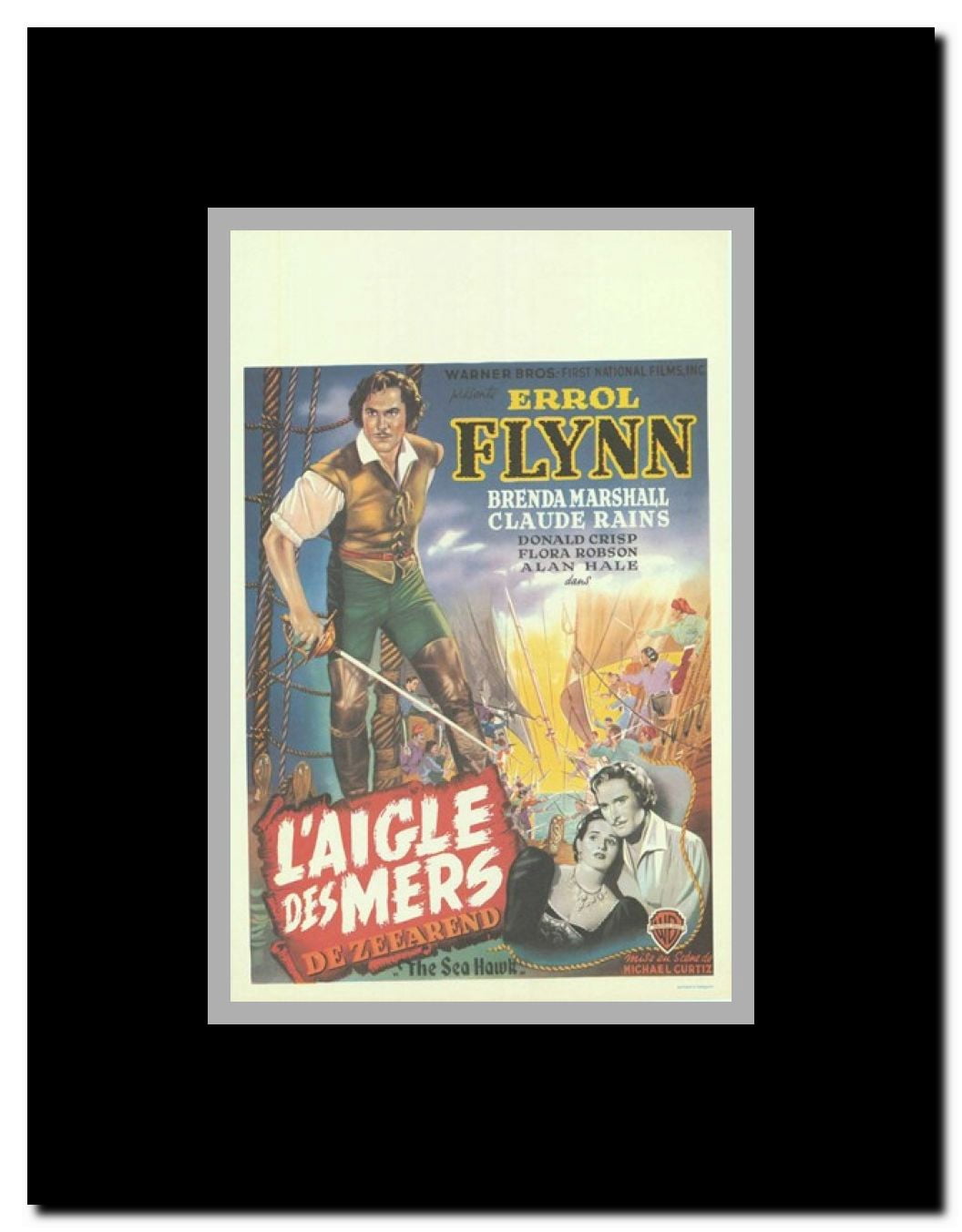 The Sea Hawk Framed Movie Poster